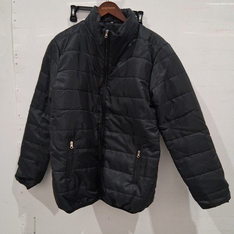 MEN'S PUFFER JACKET - EXTRA LARGE - BLACK image 2
