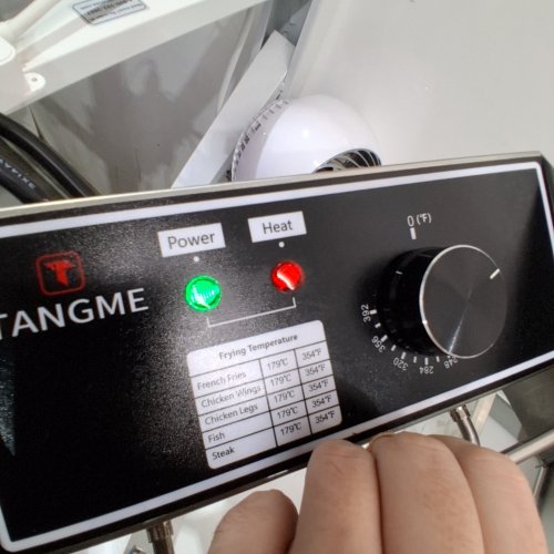 TANGME THICKENED STAINLESS STEEL COUNTERTOP DEEP FRYER WITH BASKET - 110V- 10L -SILVER - (MODEL: 82) image 2