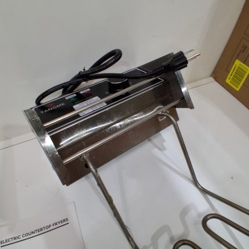 TANGME THICKENED STAINLESS STEEL COUNTERTOP DEEP FRYER WITH BASKET - 110V- 10L -SILVER - (MODEL: 82) image 5