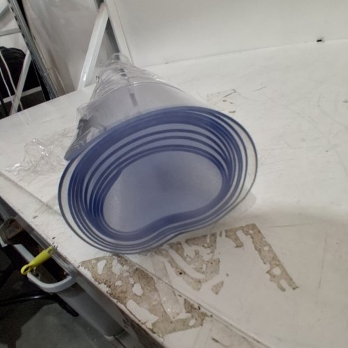 OSTEPDECOR WATERPROOF VINYL TRANSPARENT TABLE PROTECTOR - 42" X 84" - 1.5 MM THICK - CLEAR image 5
