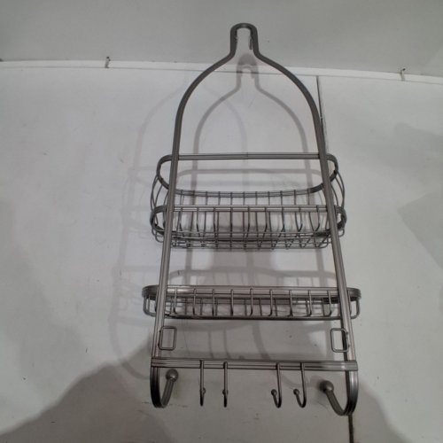 IDESIGN YORK METAL WIRE HANGING SHOWER CADDY - 22" X 10" - SILVER image 3