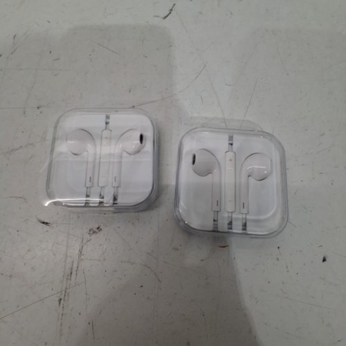2PK APPLE WIRED HEADPHONES WITH MICROPHONE - 3.5MM - WHITE image 2