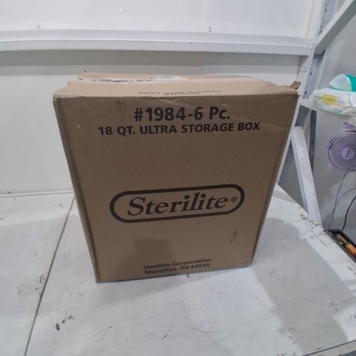 6PK STERILITE STORAGE CONTAINERS WITH LIDS, 18 QT/17L, CLEAR/WHITE, (MODEL:1984) image 7