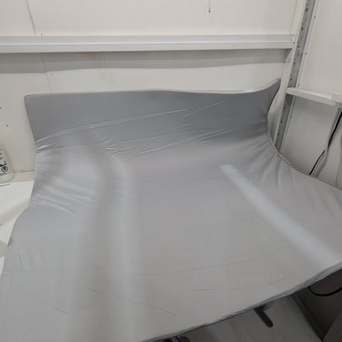 SQUARE FUTON MATTRESS TOPPER - 46" X 46 X 1" - LIGHT GREY image 2