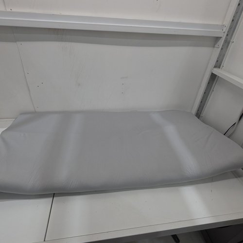 SQUARE FUTON MATTRESS TOPPER - 46" X 46 X 1" - LIGHT GREY image 3