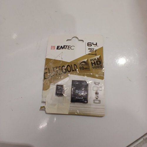 EMTEC ELITE GOLD 64GB/85 MB/S FULL HD MICRO SDXC CLASS 10 MEMORY CARD WITH ADAPTER - BLACK (MODEL: ECMSDM64GXC10GP) image 3