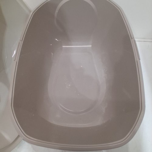EXQUISICAT HOODED LITTER BOX WITH DOOR - LARGE - GRAY image 3