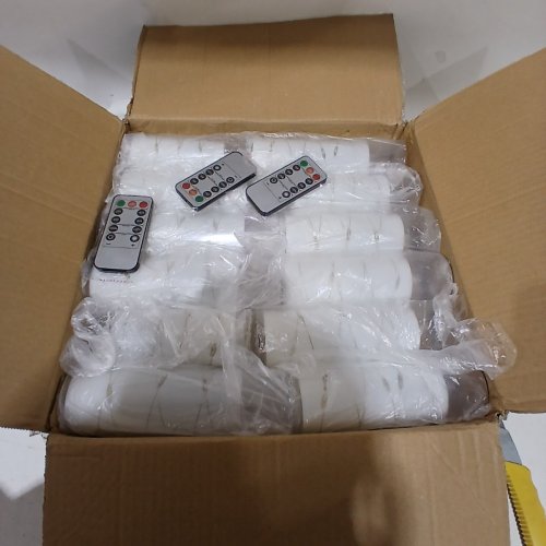 24PK TRANSPARENT FLAMELESS LED CANDLES WITH REMOTES - WHITE/CLEAR - (MODE: HI681) image 3