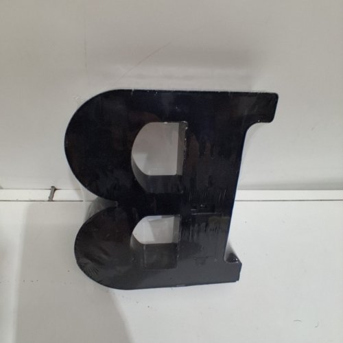 LED LIGHT UP DECORATIVE LETTER "B" - 9" - BLACK image 3