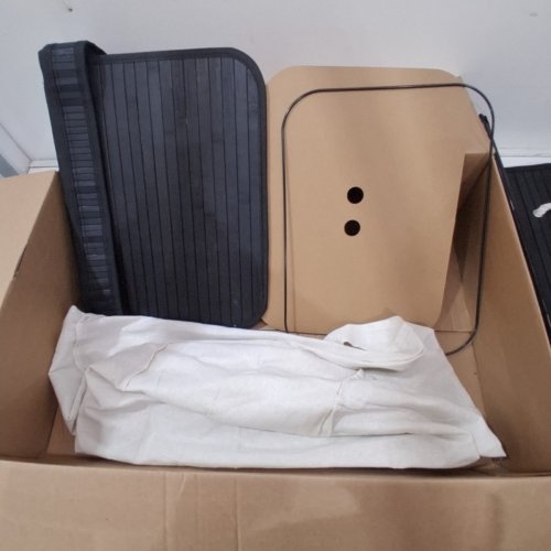 FOLDABLE BAMBOO LAUNDRY BASKET - BLACK/WHITE image 3