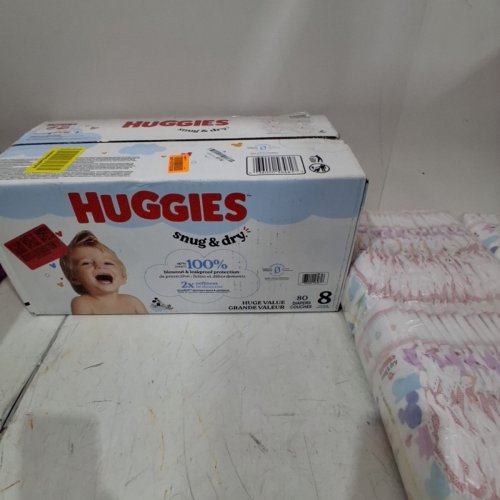 80PK HUGGIES SNUG & DRY DIAPERS - SIZE 8 image 3