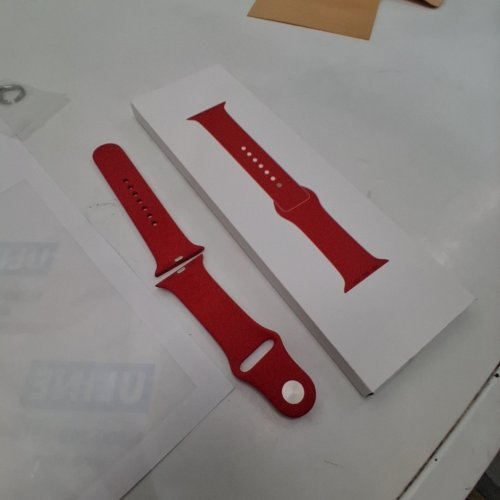ADULTS APPLE WATCH SERIES 9 SPORTS BAND - 41 MM (SM/MED) - RED image 2