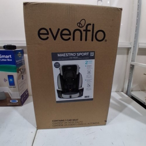 EVENFLO MAESTRO SPORT BOOSTER CAR SEAT - GRANITE -(MODEL: 34912203C) image 5