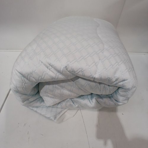 SEALY LUXURY COTTON TOP MATTRESS PAD - KING - WHITE/BLUE image 2