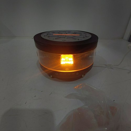 GOFUCH ULTRASONIC AROMATHERAPY ESSENTIAL OIL DIFFUSER WITH HIMALAYAN SALT LAMP - 350 ML - 12W - 24 V - BLACK (MODEL: H2) image 2