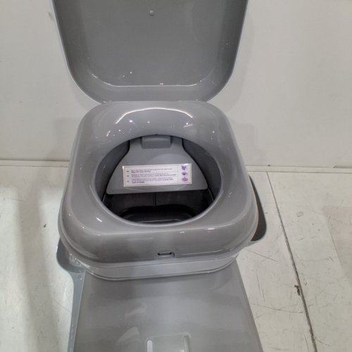 LITTER GENIE PLATINUM PAIL STYLE CAT LITTER WASTE DISPOSAL SYSTEM - WHITE/GREY image 5