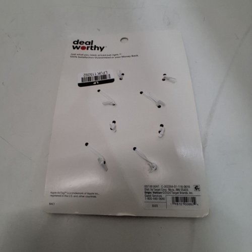 4PK DEALWORTHY KEY CHAINS WITH AIR TAG HOLDERS - FOR APPLE AIRTAG - BLACK/SILVER image 3