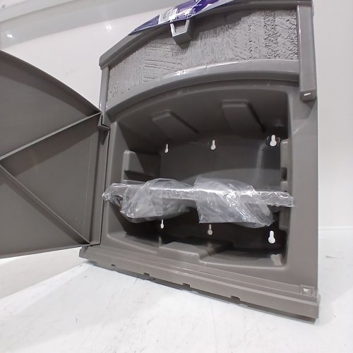 SUNCAST FARMHOUSE HOSE HANGER CABINET - 13-3/4" X 6-1/4" X 15-3/4" - STONEY (MODEL:FHH150) image 3