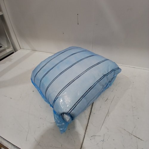 2PK THRESHOLD SQUARE COTTON WOVEN STRIPE THROW PILLOWS - 18" X 18" - STRIPED image 3