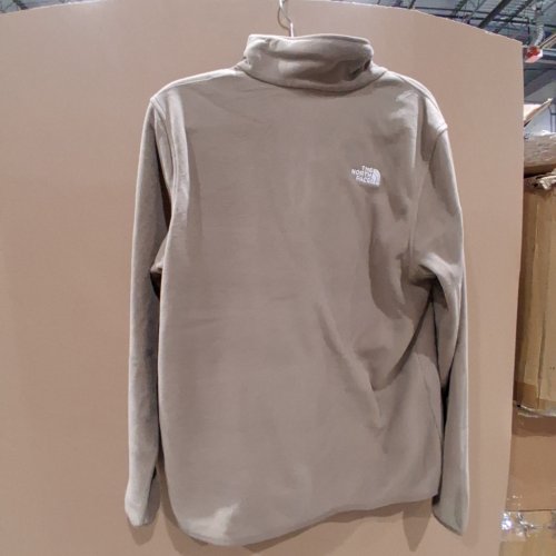 WOMEN'S THE NORTH FACE GLACIER QUARTER-ZIP PULLOVER JACKET/SWEATER - LARGE - TAUPE/GARNET/BROWN - (STYLE: NF0A8D2J2H9) image 3