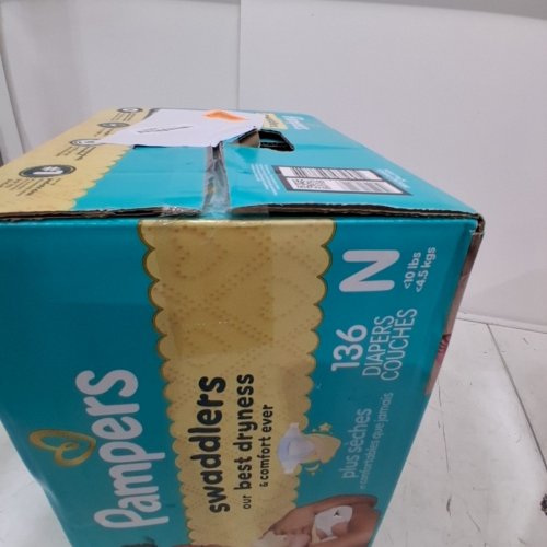 136PK PAMPERS SWADDLERS SKIN SAFE DISPOSABLE DIAPERS - NEWBORN image 3