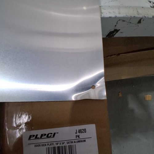PRIME-LINE PRODUCTS 10" X 34" DOOR KICK PLATE SATIN ALUMINUM (MODEL:J 4620) image 3