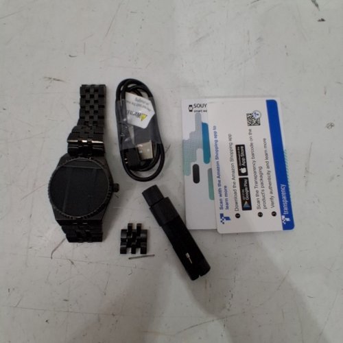 MEN'S SOUYIE LUXURY SMART WATCH - 40MM - BLACK image 3
