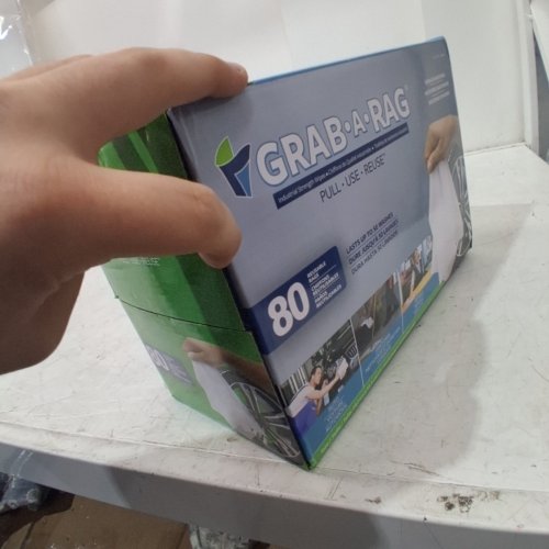 80PK GRAB-A-RAG REUSABLE MULTIPURPOSE MICROFIBRE RAGS - WHITE (MODEL: 2330346) image 4