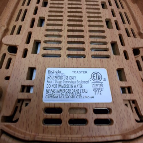 KICHELE RETRO 2 SLICE TOASTER - MATTE BLUE WITH WOODEN BASE - (MODEL: YK-688H) image 7