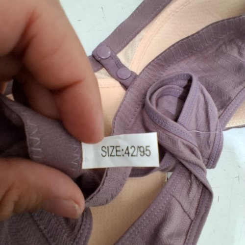 WOMENS SEEMLESS NO STEEL FRONT CLOSE BRA - 42 - PURPLE image 3