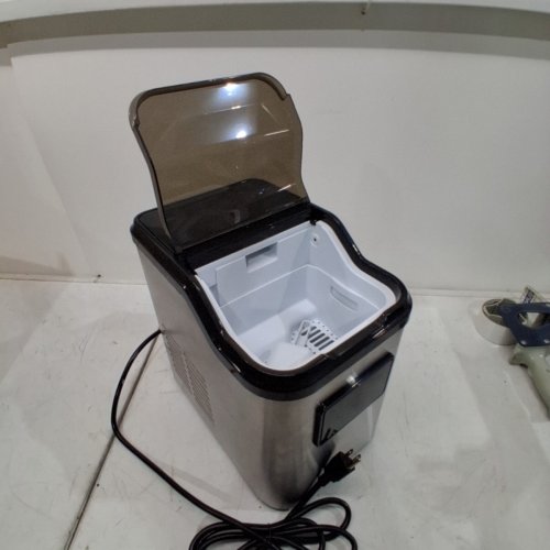 EUHOMY PEARL L1 PORTABLE NUGGET ICE MAKER COUNTERTOP - 35LBS CAPACITY - STAINLESS STEEL (MODEL: IM013-NSI-CAEH) image 3