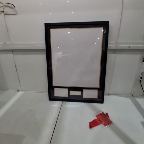 PRO COLLECTOR'S JERSEY FRAME DISPLAY CASE FOR SPORTS - 23.4" X 31" - BLACK image 2