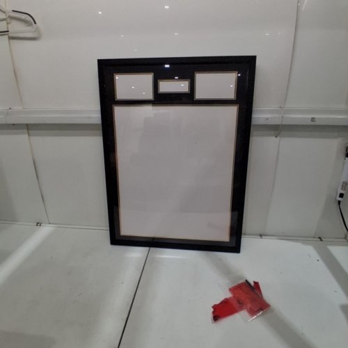 PRO COLLECTOR'S JERSEY FRAME DISPLAY CASE FOR SPORTS - 23.4" X 31" - BLACK image 5