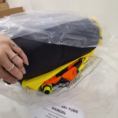 CHIEVBIT 2 PERSON TOWABLE TUBE FOR BOATING - ORANGE‎ (MODEL:TTB-101) image 4