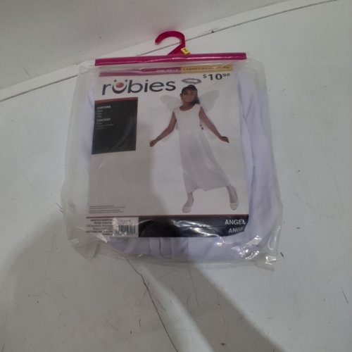 3PC GIRLS RUBIES ANGEL COSTUME - LARGE (10-12) - WHITE (STYLE: 887749) image 3