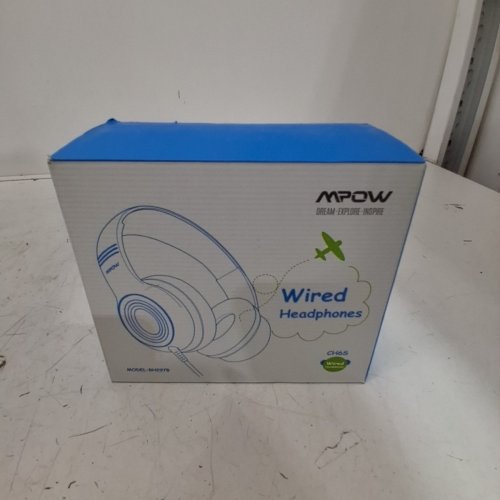 KIDS MPOW CH6S WIRED OVER-EAR HEADPHONES WITH 85DB/94DB VOLUME LIMITER AND IN-LINE MIC - NAVY BLUE/GREEN (MODEL: BH297BS) image 4