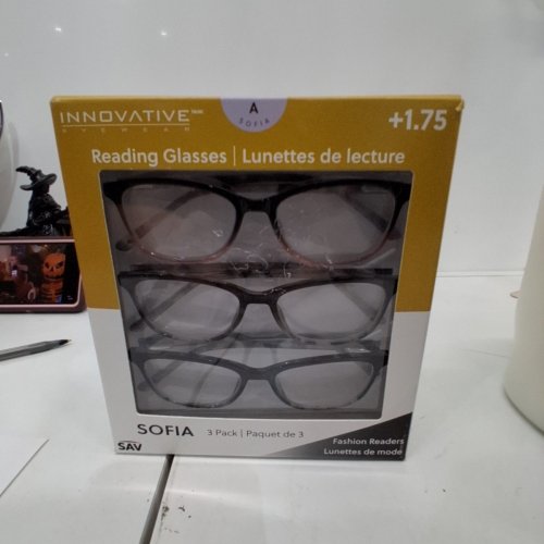 3PK INNOVATIVE EYEWEAR SOFIA READING GLASSES - +1.75 - STAINLESS STEEL FRAME image 3