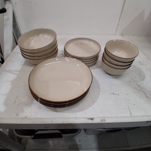 16PC OVER&BACK CERAMIC DINNERWARE SET - BEIGE (MODEL: 1759360) image 3