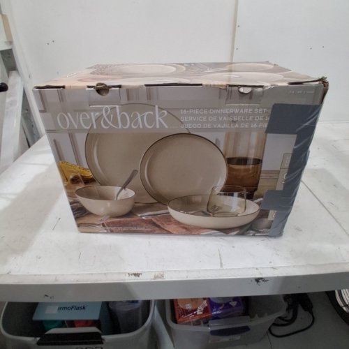 16PC OVER&BACK CERAMIC DINNERWARE SET - BEIGE (MODEL: 1759360) image 6