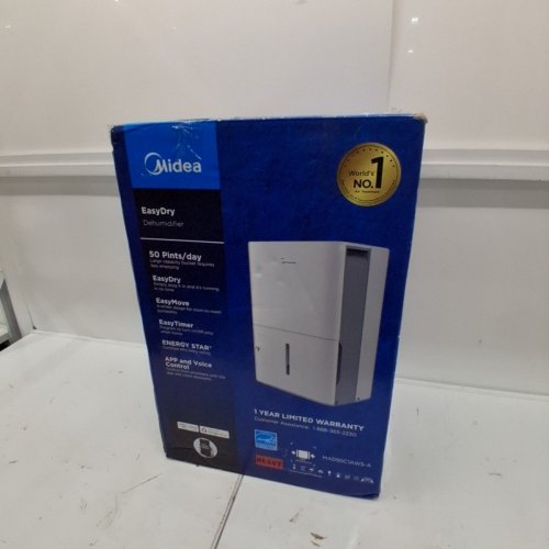 MIDEA ENERGY STAR CERTIFIED DEHUMIDIFIER WITH REUSABLE AIR FILTER AND APP CONTROL - 4,500 SQ.FT - 23.6L - WHITE (MODEL: MAD50C1AWS-A) image 5