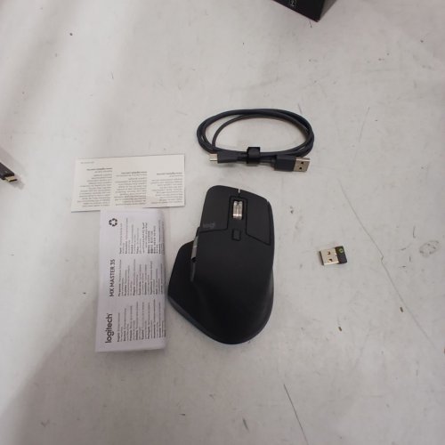 LOGITECH MX MASTER 3S - WIRELESS PERFORMANCE MOUSE WITH ULTRA-FAST SCROLLING, ERGO, 8K DPI, TRACK ON GLASS, QUIET CLICKS, USB-C, BLUETOOTH, WINDOWS, LINUX, CHROME - BLACK (MODEL: MR0077) image 3