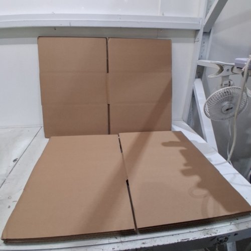 5PK CARDBOARD SHIPPING BOX -12" x 12" x 4" - BROWN image 2