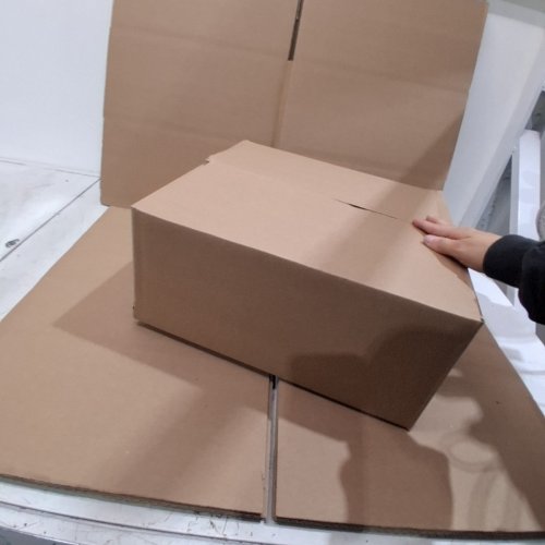 5PK CARDBOARD SHIPPING BOX -12" x 12" x 4" - BROWN image 3