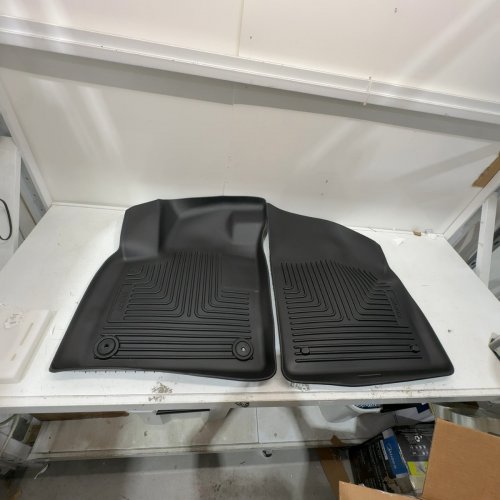 3PC HUSKY LINERS WEATHERBEATER FLOOR MATS - FITS 2018-2025 VOLKSWAGEN ATLAS; 2020-2025 VOLKSWAGEN ATLAS CROSS SPORT - BLACK (STYLE: 95661) image 3
