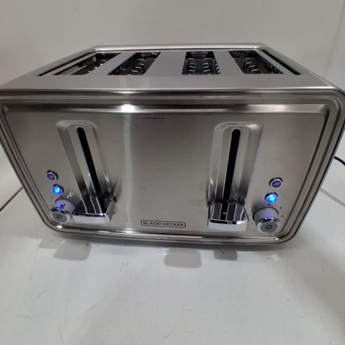 BLACK + DECKER 4 SLICE TOASTER STAINLESS STEEL (MODEL: TR4900SSD) image 2
