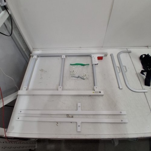 OASISSPACE FOLDING BED ASSIST GUARD RAIL - 28.5" X 16" - WHITE (MODEL: OS-28HFK-BR-5116-W) image 2