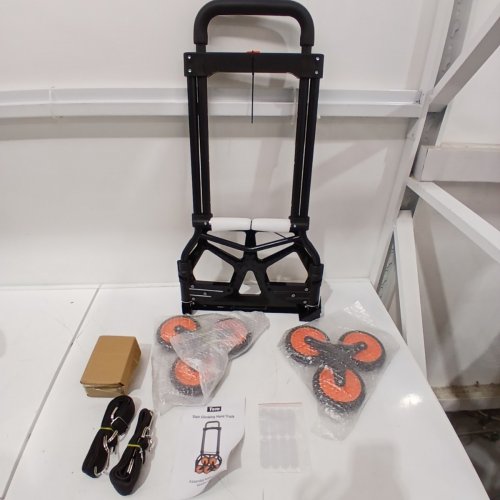 TERA STAIR CLIMBING DOLLY CART - 120LBS STAIR CAPACITY - 260LB FLAT GROUND - 31" TO 41" HANDLE EXTENSION - BLACK/ORANGE (MODEL: HT01) image 2