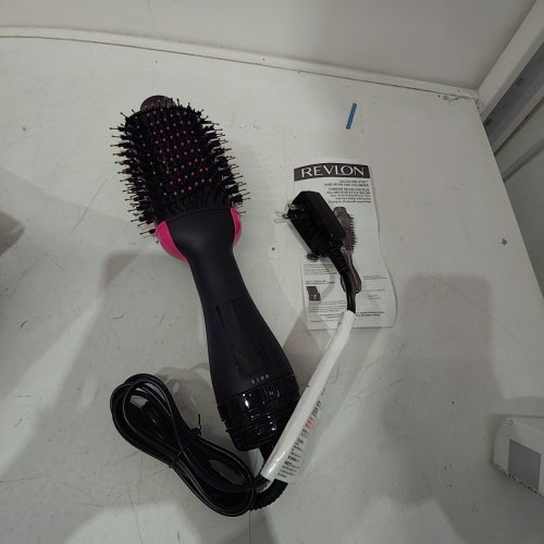 REVLON ONE-STEP CERAMIC HAIR DRYER & VOLUMIZER BRUSH - PINK/BLACK (MODEL: RVDR5222F) image 3