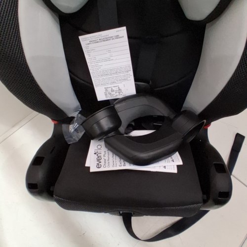 EVENFLO CHASE PLUS 2-IN-1 BOOSTER CAR SEAT FOR KIDS, 5-POINT HARNESS CONVERTS TO HIGH BACK BOOSTER - HURON/BLACK/GREY (MODEL: 30712344C) image 4