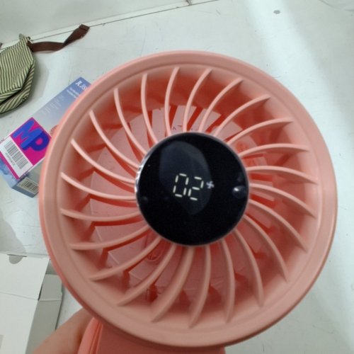 JISULIFE HANDHELD FAN - PINK (STYLE: HANDHELD FAN 7) image 3